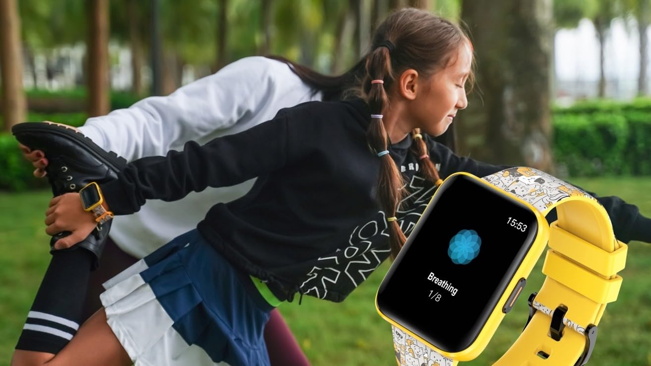 WatchOut Champion Smart Watch for Kids with Habit Builder & Health Tracking | Curved Smartwatch with Waterproof | Activity Tracker for Children | School-Safe Smart Watch for Boys & Girls Ages 3–17