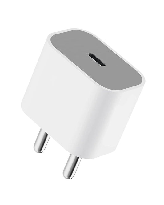 TWS C type adapter and Cable, 20W, Fast Charging White