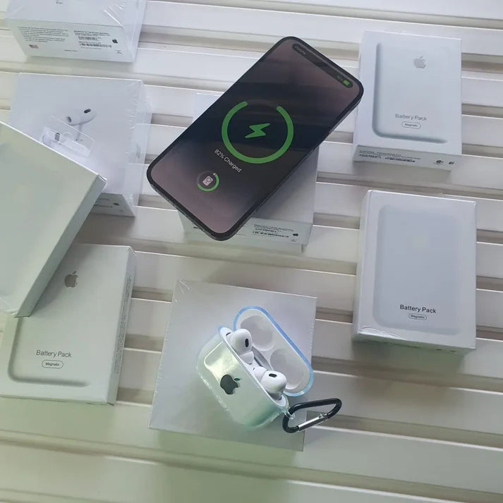 MagSafe AirPods Pro 2 with  Wireless PowerBank Combo – Transparent Case Included