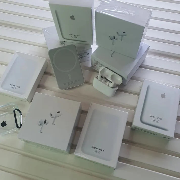 MagSafe AirPods Pro 2 with  Wireless PowerBank Combo – Transparent Case Included